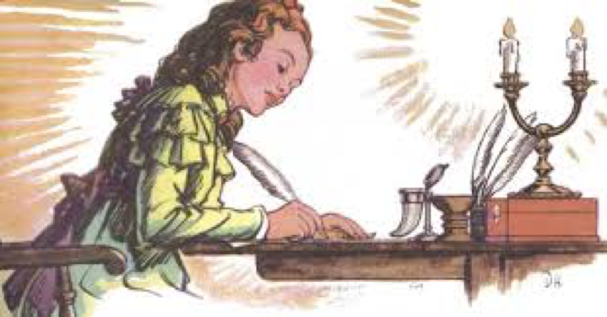 lady-writing