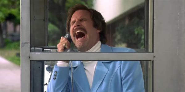 "I'm in a glass case of emotion!" Anchorman, 2004. Photo courtesy: DreamWorks