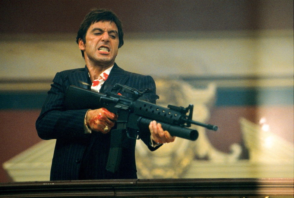 "Say 'hello' to my little friend." Scarface (1983) Photo courtesy: Universal 